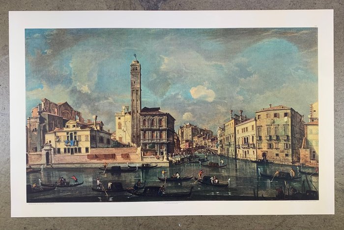 Francesco Guardi (after) - Canal Grande mit San Geremia, 1760 - Venice Venedig - Collotype - 66,5 x 105 cm