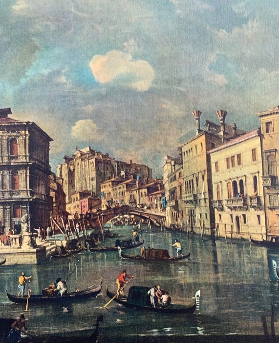 Francesco Guardi (after) - Canal Grande mit San Geremia, 1760 - Venice Venedig - Collotype - 66,5 x 105 cm