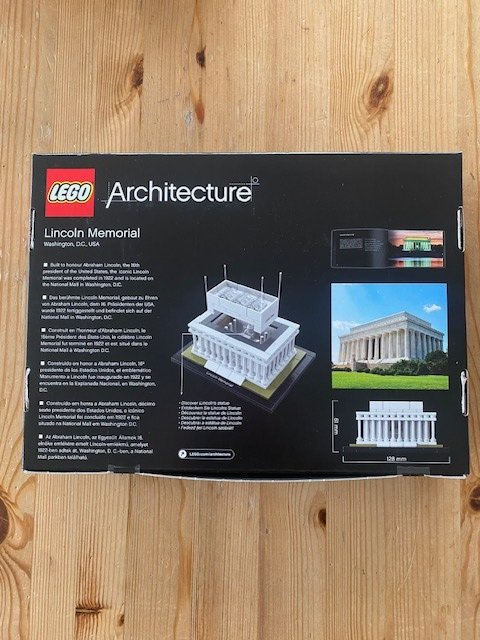 Lego - Architecture - 21022 - Lego Architecture Lincoln Memorial - 2010-2020 - Danmark