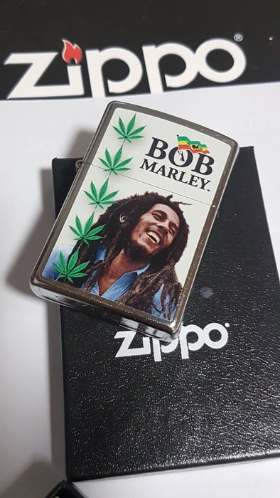 Zippo - Original Zippo Rarität Bob Marley die Legende - Lighter - Chrome