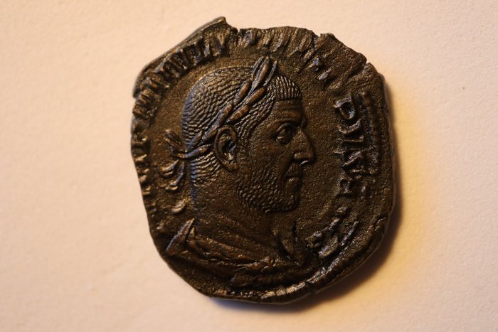 Romarriket. Philip I (AD 244-249). Sestertius Rome- r/ Tranquillitas