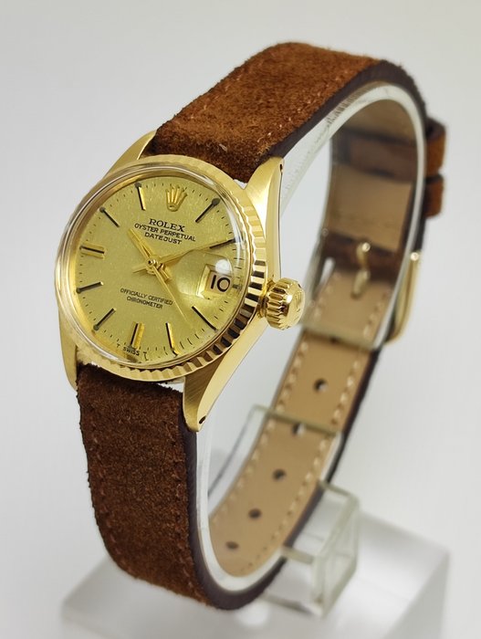 Rolex - Datejust 18K (0.750) Yellow Gold - Ref. 6517 - Kvinder - 1969