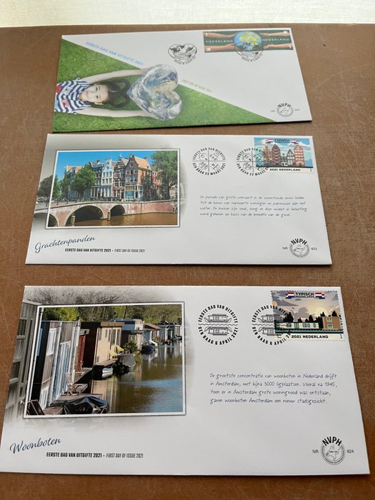 Holland 2021 - mængden af FDC'er - NVPH E818A/835B