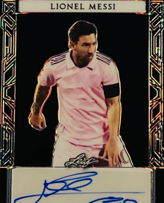 2022 - Leaf - Sports Heroes - Lionel Messi - Autograph - Black Series - Limited Edition 1/4 - 1 Card