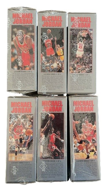 1991 Upper Deck Michael Jordan Locker Series - Lot of 6 sealed boxes - 504 Cards - Limited Edition NBA NBA - 1 Complete Set - Næsten så god som ny (NM)