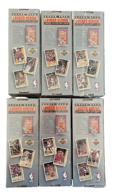 1991 Upper Deck Michael Jordan Locker Series - Lot of 6 sealed boxes - 504 Cards - Limited Edition NBA NBA - 1 Complete Set - Næsten så god som ny (NM)