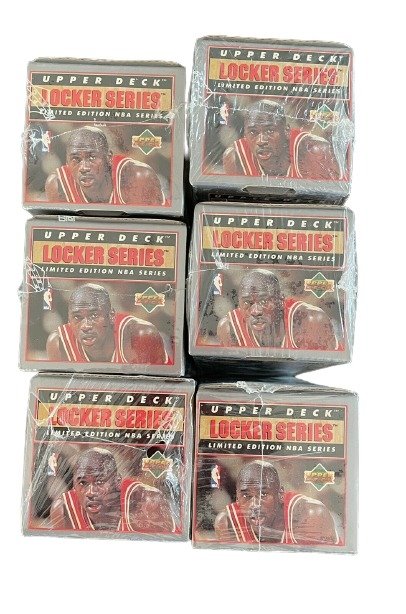 1991 Upper Deck Michael Jordan Locker Series - Lot of 6 sealed boxes - 504 Cards - Limited Edition NBA NBA - 1 Complete Set - Næsten så god som ny (NM)