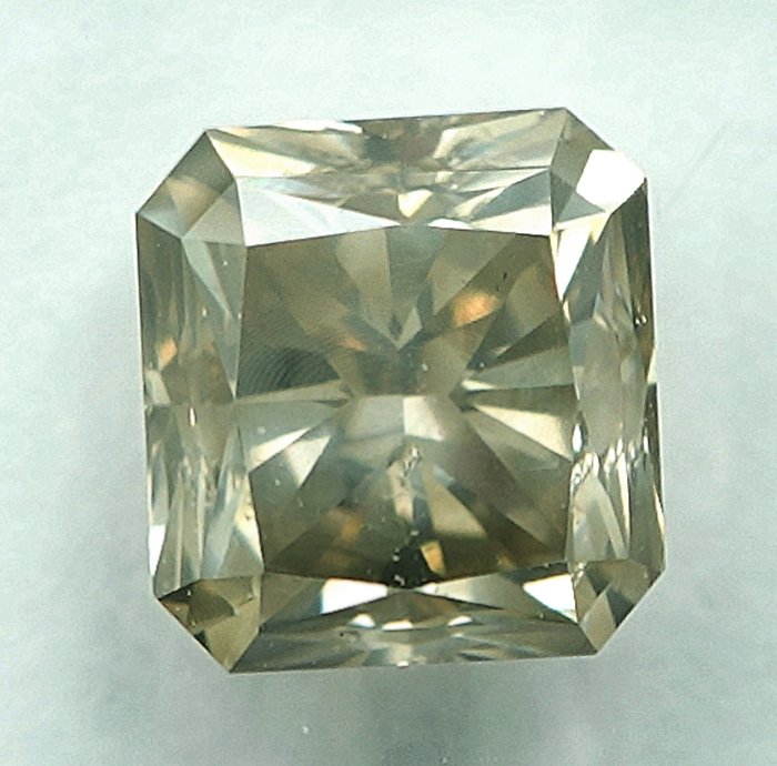 Ingen mindstepris - 1 pcs Diamant  (Naturfarvet)  - 158 ct - Fancy light Grålig Gul - SI2 - International Gemological Institute (IGI)