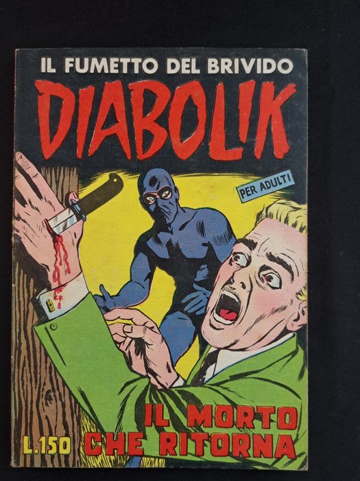 Diabolik Prima Serie n. 13 - Il Morto che Ritorna - 1 Comic - Første udgave - 1964