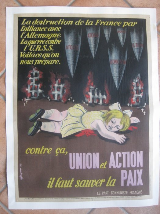 André Fougeron - "contre ça,... il faut sauver la paix "PCF 1948 - 1940‹erne