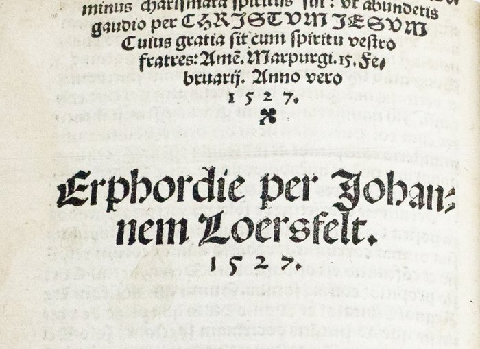 François Lambert - [Post Incunable] - Lambertus ... Synodum Hombergi - 1527