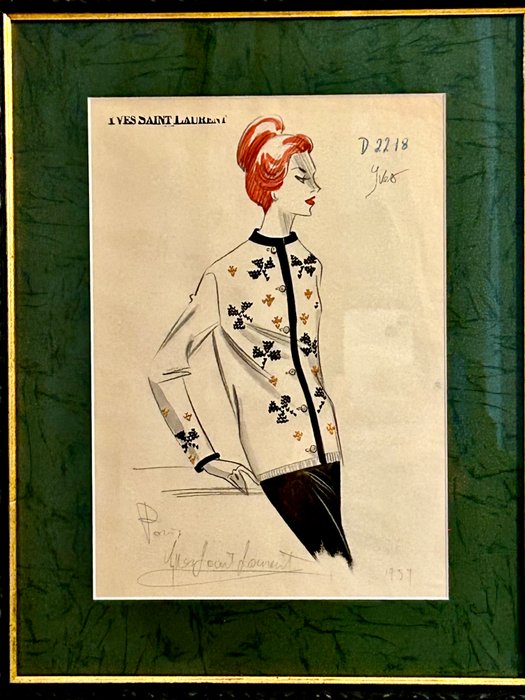 Yves Saint Laurent (1936–2008), Attribuito a - Figura femminile - NO RESERVE