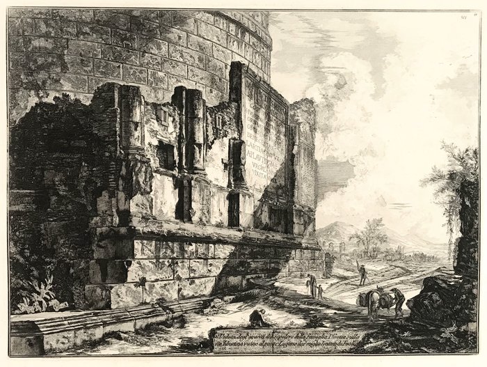 Giovanni Battista Piranesi (1720-1778) - Veduta degl'avanzi del sepolcro della famiglia Plauzia