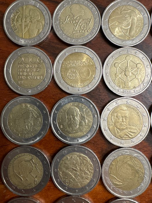 Europa. 2 Euro Lot von 68 münzen  (Ingen mindstepris)