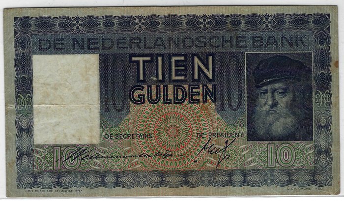 Holland. - 5 banknotes - various dates  (Ingen mindstepris)