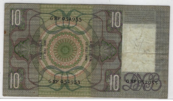 Holland. - 5 banknotes - various dates  (Ingen mindstepris)