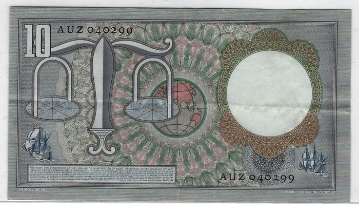 Holland. - 5 banknotes - various dates  (Ingen mindstepris)