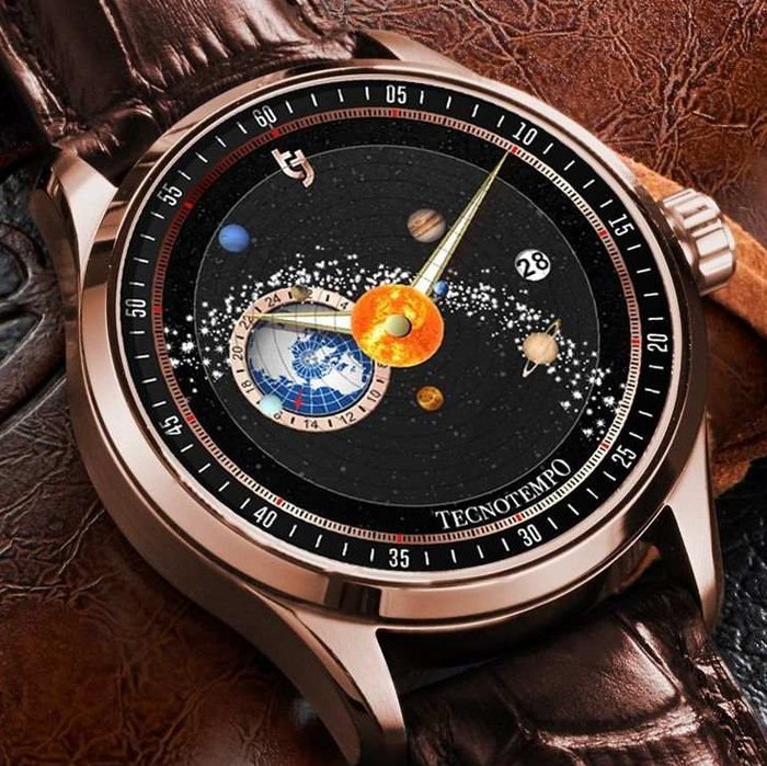 Tecnotempo -  "Dynamic Solar System" - Automatic - Designed by Tecnotempo - - Ingen mindstepris - TT.50.SPLB (Gold tone) - Mænd - 2011-nu