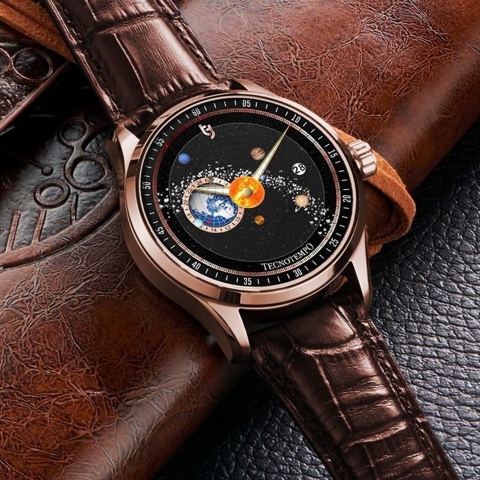 Tecnotempo -  "Dynamic Solar System" - Automatic - Designed by Tecnotempo - - Ingen mindstepris - TT.50.SPLB (Gold tone) - Mænd - 2011-nu