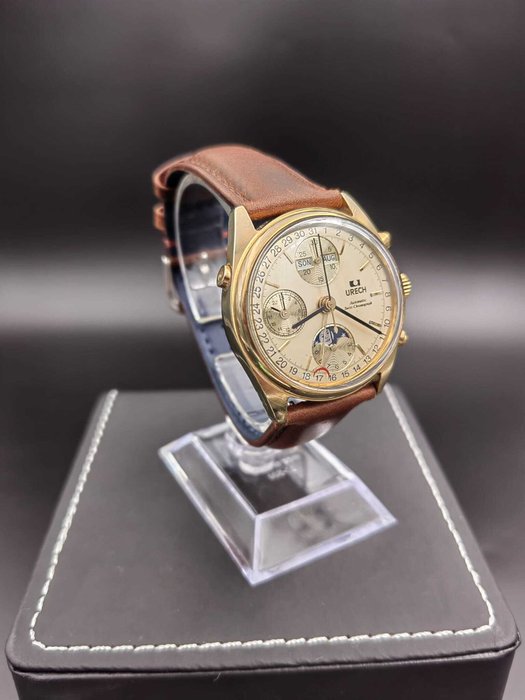 URECH - Triple Date Moonphase Chronograph - LO 705 - Ingen mindstepris - Mænd - 1980-1989