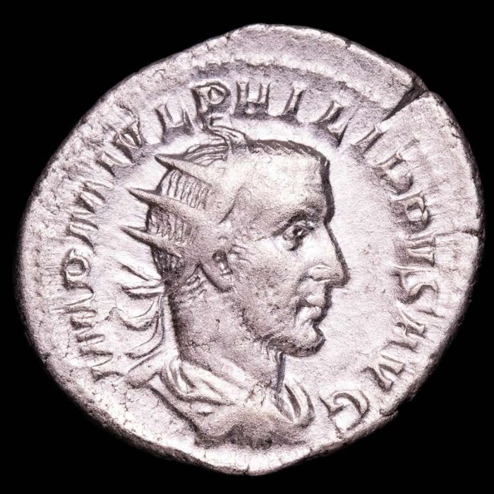 Romarriket. Philip I (AD 244-249). Antoninianus Minted in Rome. SALVS AVG  (Ingen mindstepris)