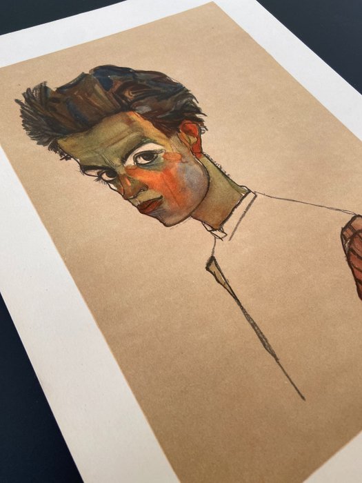 Egon Schiele (1890-1918), (after) - Self-Portrait