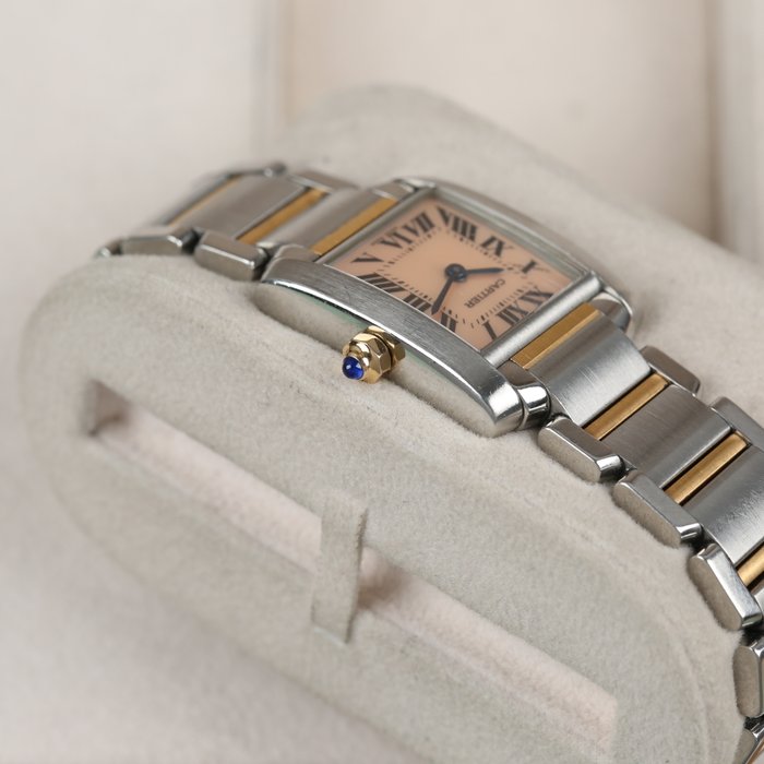 Cartier - Tank Française - Mother of pearl dial - 2384 - Kvinder - 1990-1999