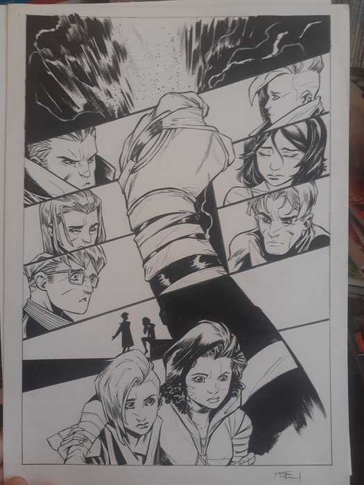 Itri Marco - 5 Original page - Punisher  Power Rangers Avengers  Frozen - test page - 2019