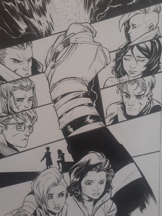 Itri Marco - 5 Original page - Punisher  Power Rangers Avengers  Frozen - test page - 2019