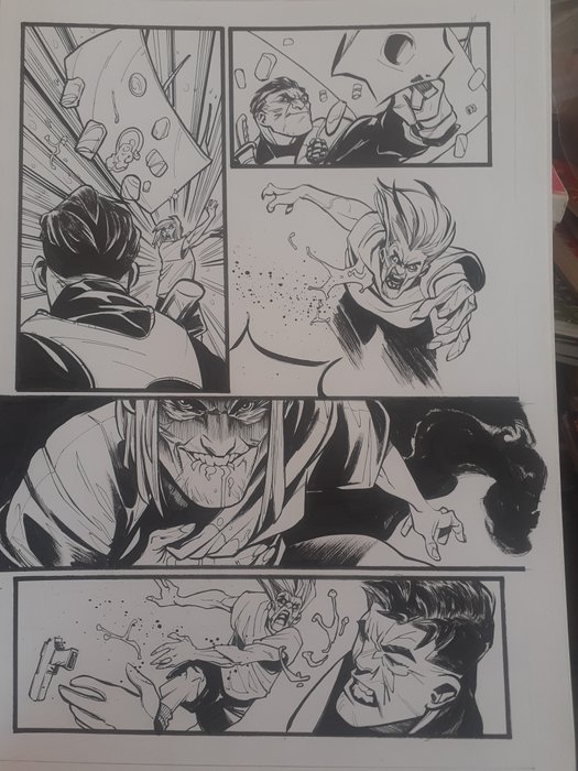 Itri Marco - 5 Original page - Punisher  Power Rangers Avengers  Frozen - test page - 2019