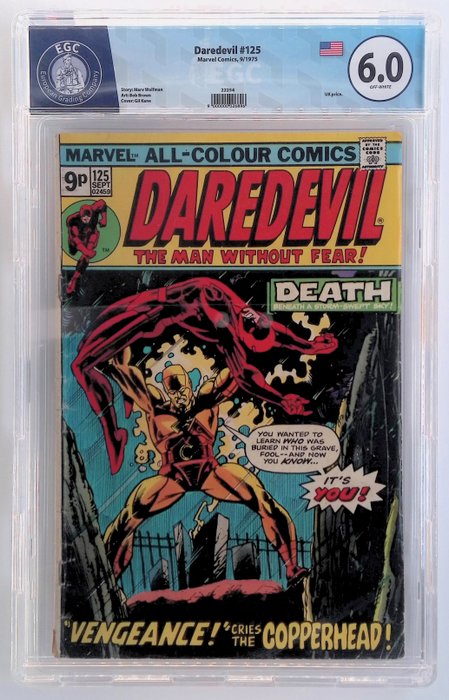 Daredevil #125 128 - EGC graded 60 77 - 2 Graded comic - 1975