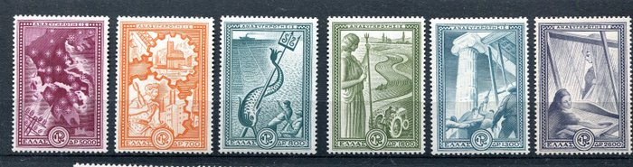 Verden, udvalg af forskellige lande: Tyskland, Monaco, Østrig, Rumænien, Grækenland, Danmark mm. 1850/1940 - Samling (semi-)klassikere med mange gode sæt i MNH stand