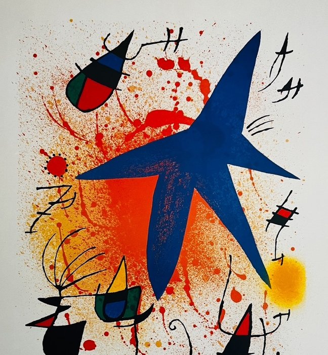 Joan Miro (1893-1983) - L'étoile bleue