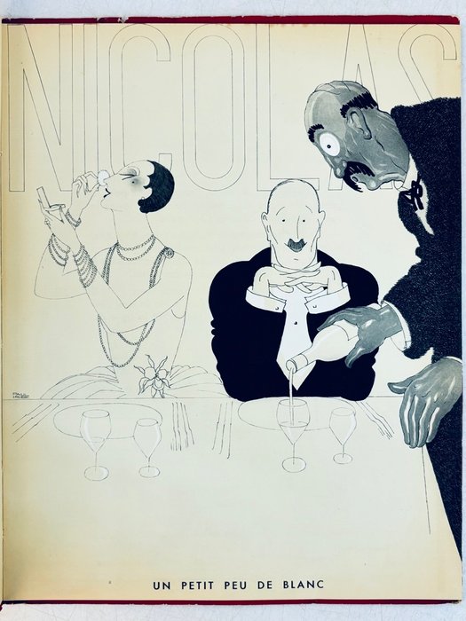 Paul Iribe / Charles Martin - Blanc et rouge Texte de Georges Montorgueil Dessins de Paul Iribe Catalogue Nicolas - 1930