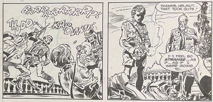 Dick Ayers - 1 Original page - Unknown Soldier - 'Unknown Soldier' - 1978