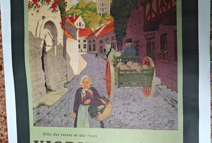 Ivar Gull - Centraltryckeriet Stockholm - Visby - Ciudad de ruinas y de rosas - 1930‹erne