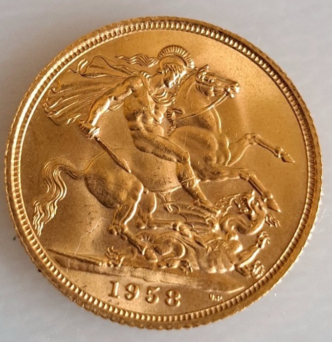 Storbritannien. Sovereign 1958 Elizabeth II.