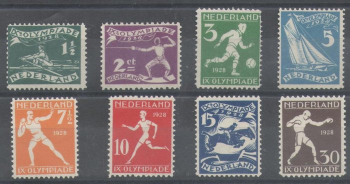 Holland 1928 - Olympiade - NVPH 212/219