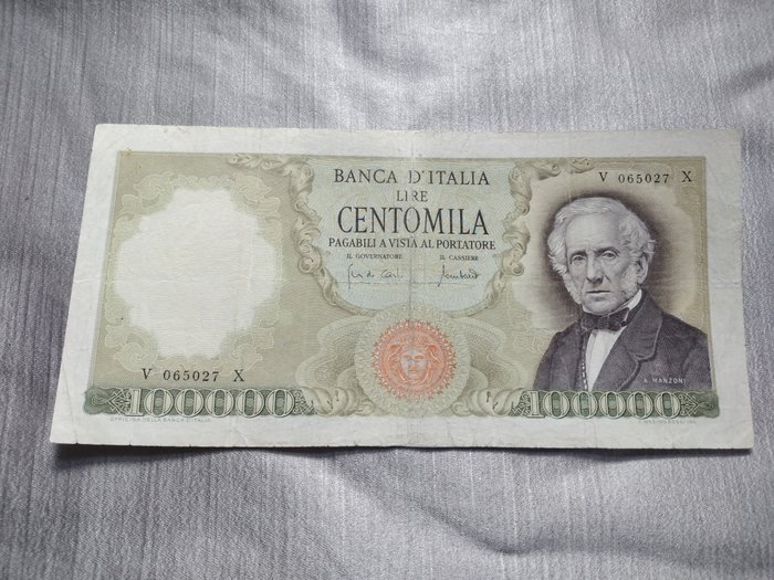 Italien. - 100.000 Lire 19/07/1970 "Manzoni" - Gigante BI 82B2; Pick 100b