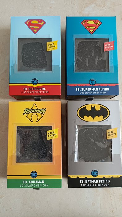 Niue. 2 Dollars 202 DC Comics - Chibi Coins, 4x1 Oz (.999)