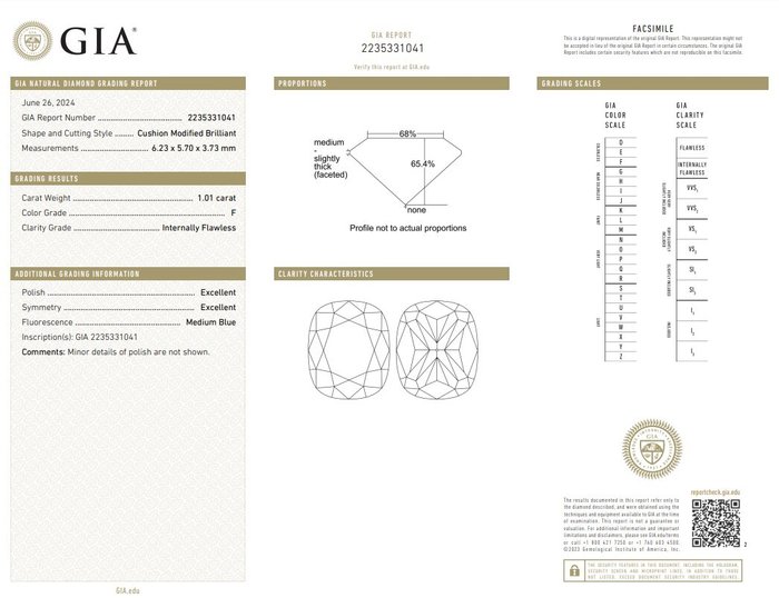 2 pcs Diamant  (Natur)  - 2.04 ct - Pude - F, G - IF, VVS1 - Gemological Institute of America (GIA)