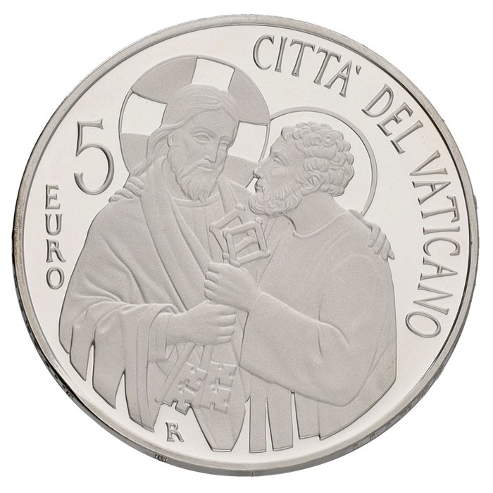 Vatikanstaten. 5 Euro 2013 "Pontificate of Pope Francis" Proof  (Ingen mindstepris)