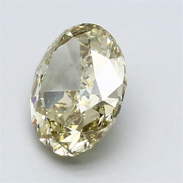 1 pcs Diamant  (Naturfarvet)  - 1.52 ct - Oval - Fancy Brunlig, Grønlig Gul - SI1 - Gemological Institute of America (GIA)