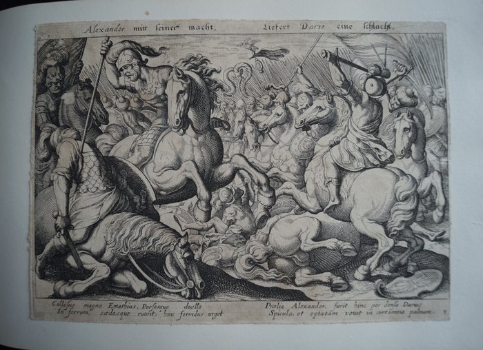 Antonio Tempesta (1555-1630) - Matthäus I Merian (1593-1650) - Amicorum album of 27 engravings (Battles/Hunting and miscellaneous)