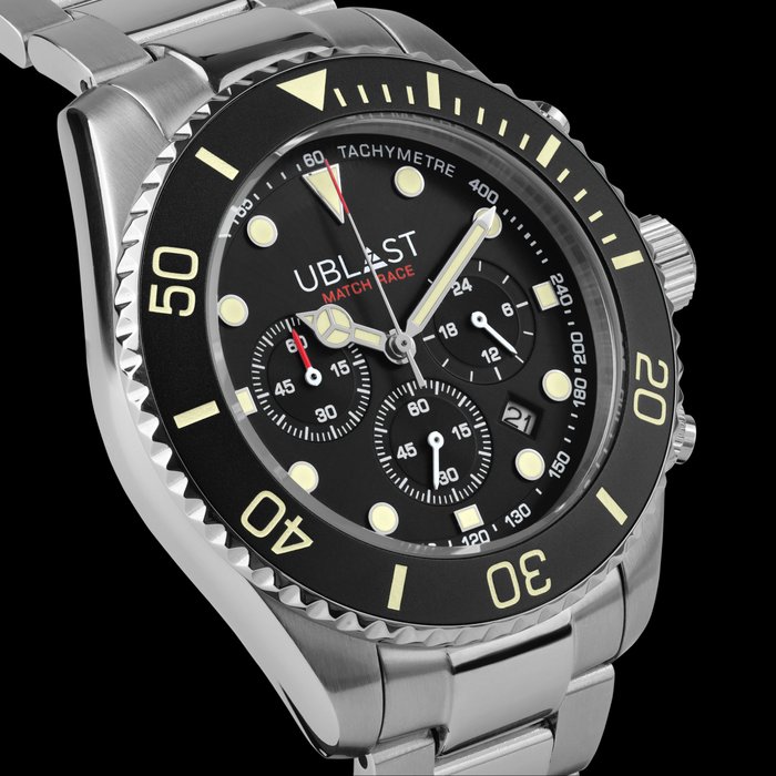 Ublast - Match Race Chronograph - UBMRC42BK - Mænd - Ny