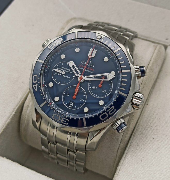 Omega - Seamaster Diver 300M Co‑Axial Chronometer - Ingen mindstepris - 212.30.44.50.03.001 - Mænd - 2011-nu