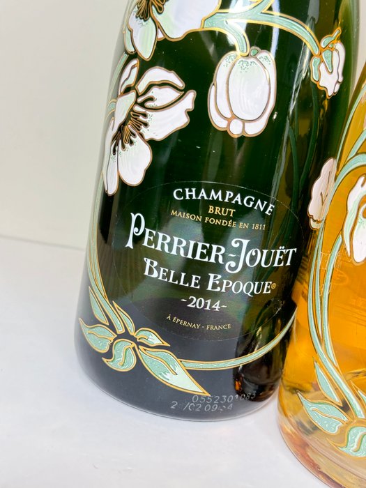 2013 Perrier-Jouët Belle Epoque Rose 2013  2 x Brut 2014 - Champagne - 3 Flasker (075 L)