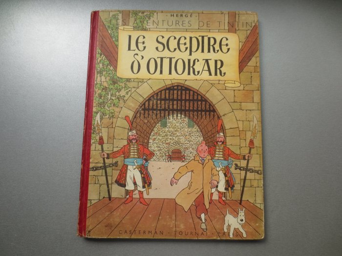 Tintin T8 - Le Sceptre D'Ottokar (B1) - EO couleur - C - 1 Album - Første udgave - 1947