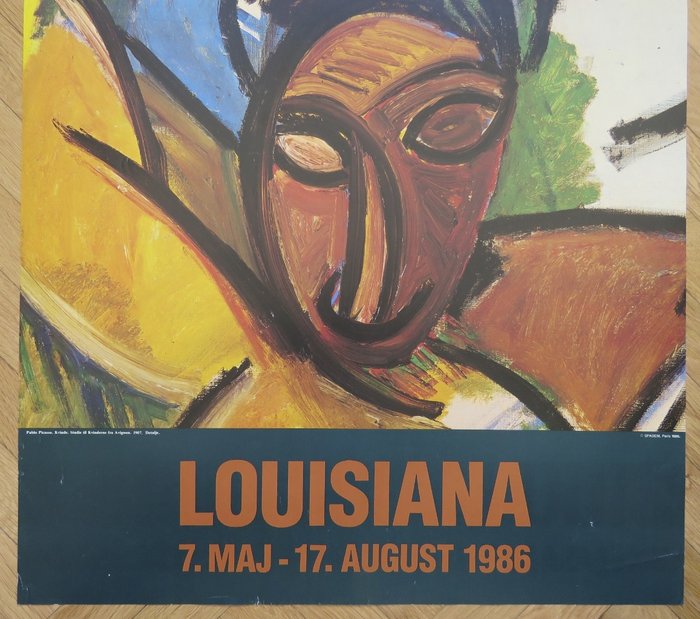 Pablo Picasso (after) - Affiche originale d'exposition - Louisiana - 1986