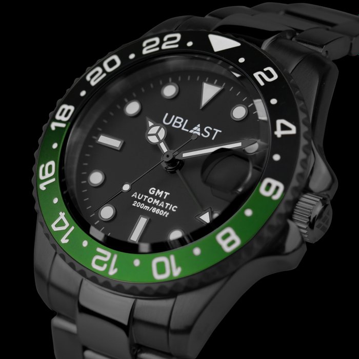 Ublast - Automatic Diver GMT - UBDGM40BBGN - Mænd - Ny